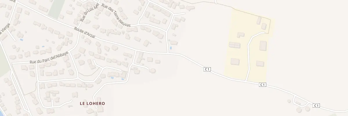 Plan du 50 Rte d’Arzal à Billiers