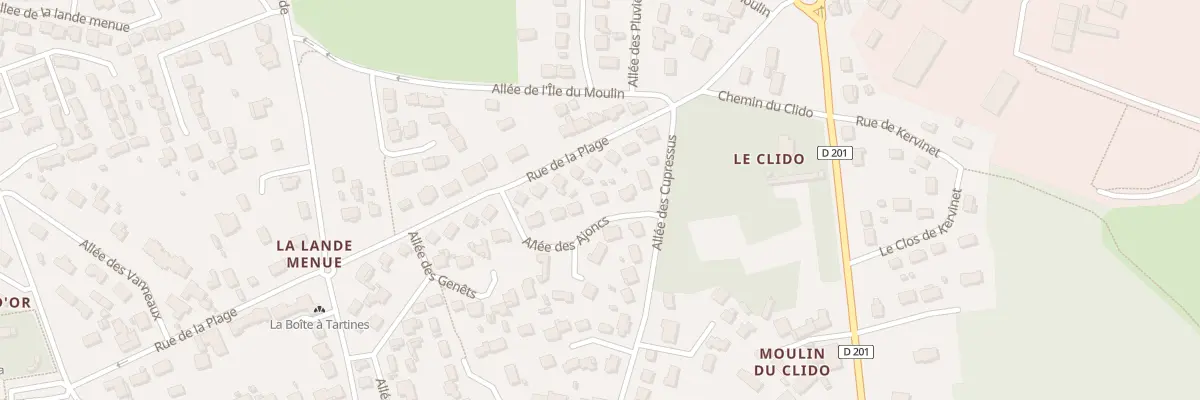 Plan du 7 All des Ajoncs à Pénestin