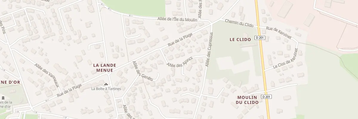 Plan du 3B All des Ajoncs à Pénestin