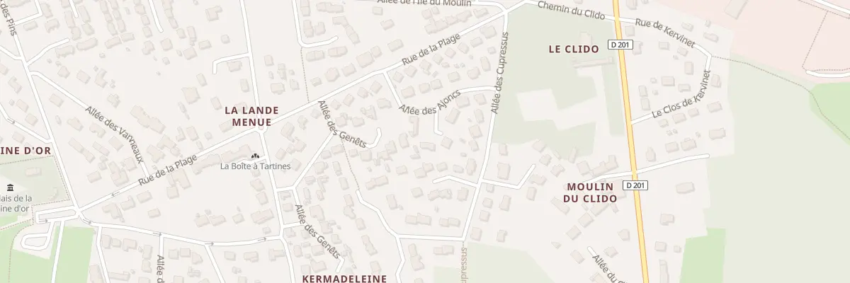 Plan du 8 All des Ajoncs à Pénestin