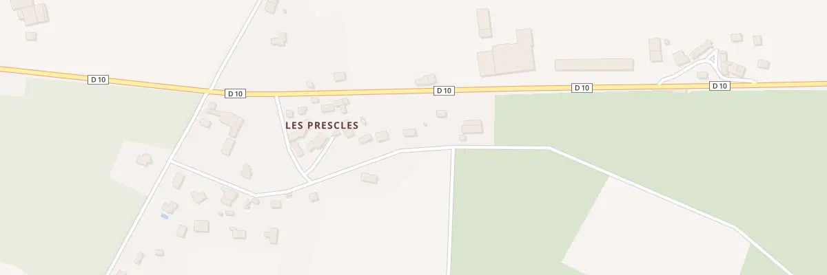Plan du 6111 Les Prescles à Sérent