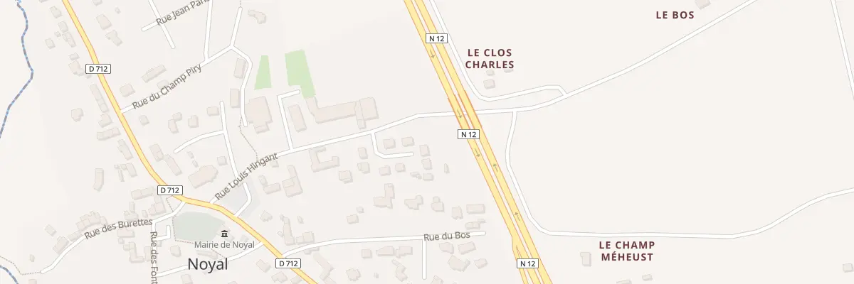 Plan du 12 Rue du Verger à Noyal
