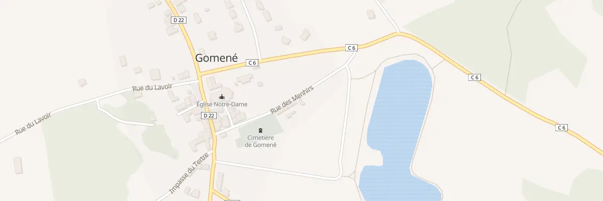 Plan du 6 Rue des Menhirs à Gomené