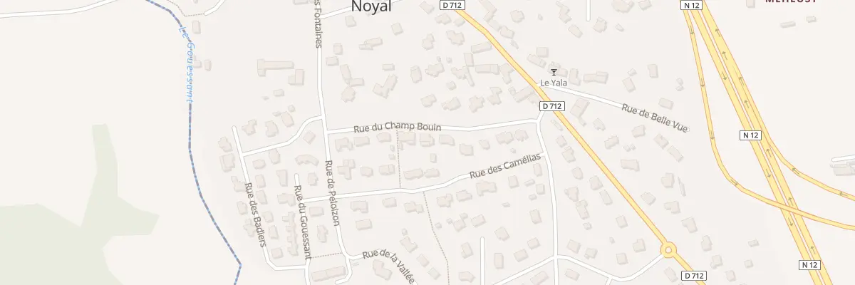 Plan du 9 Rue du Champ Bouin à Noyal