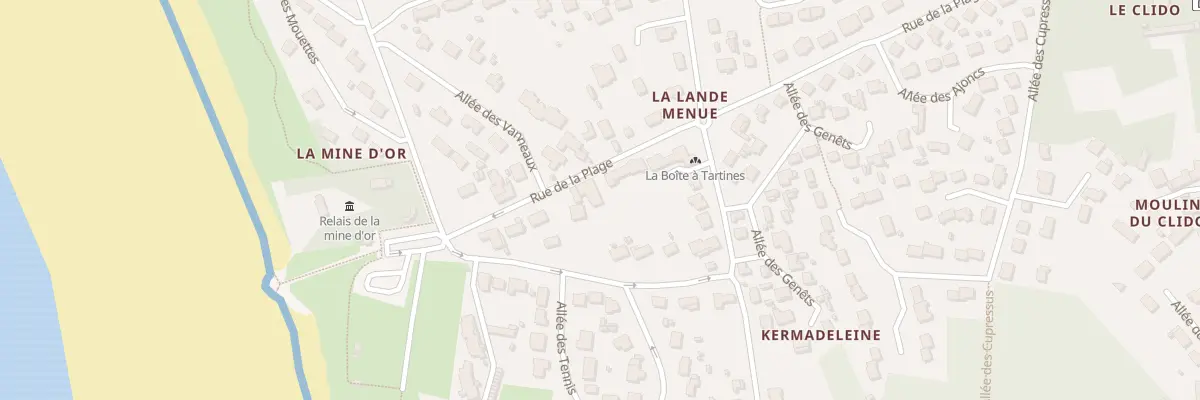 Plan du 45 Rue de la Plage à Pénestin