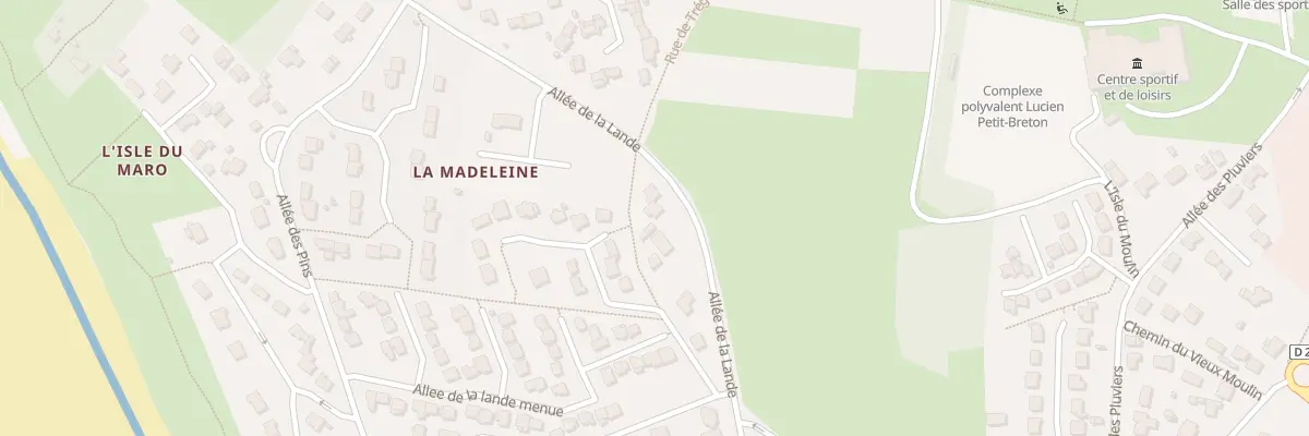 Plan du 1868 All de la Lande à Pénestin