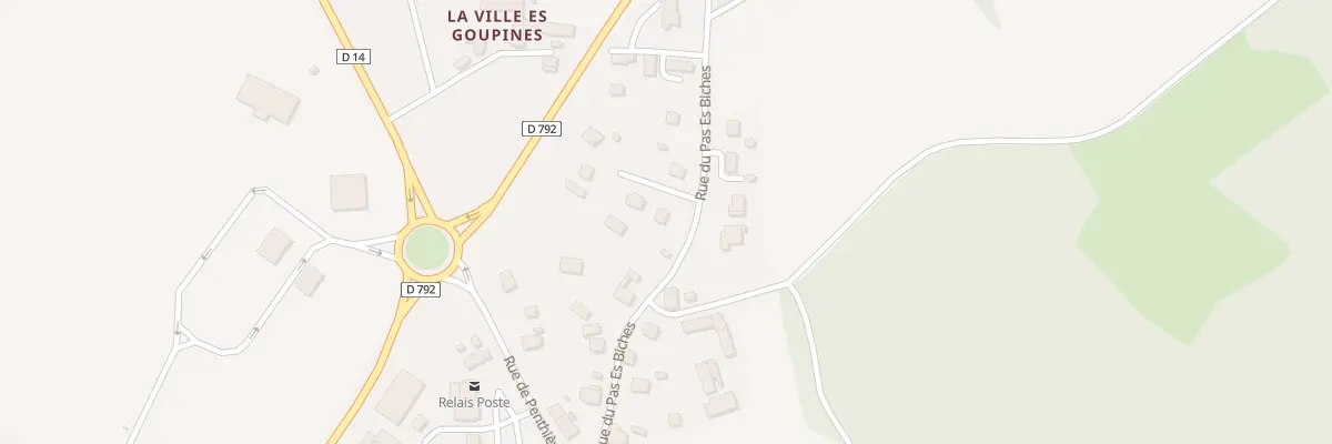 Plan du 301 Rue Rs de la Ville Es Goupines au Mené