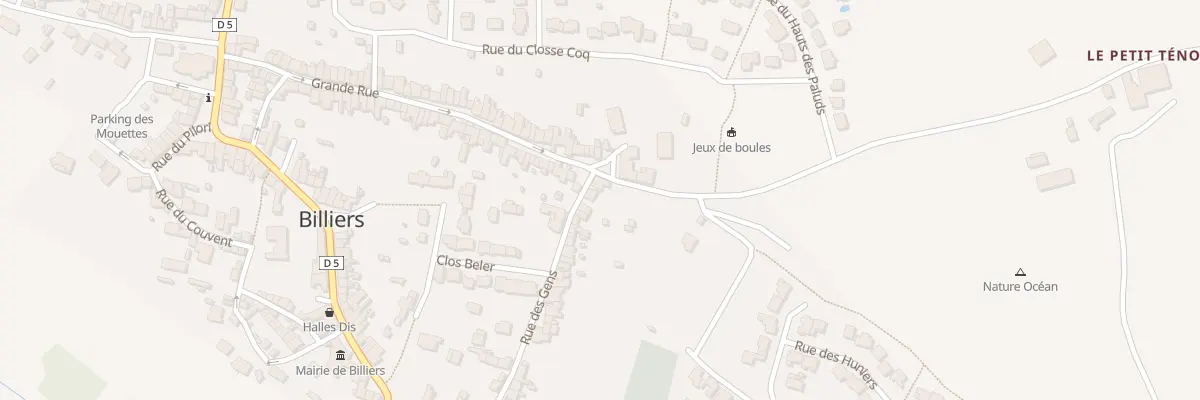 Plan du 1B Rue des Gens à Billiers