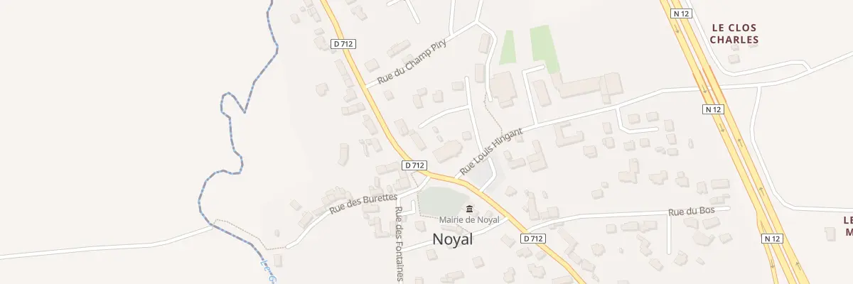 Plan du 2 Rue du Moulin à Noyal