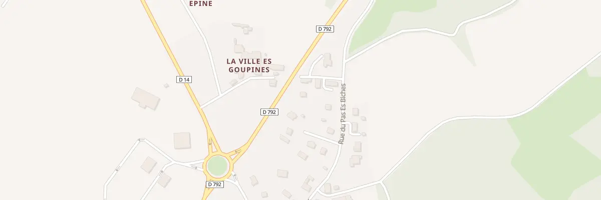 Plan du 5364 La Ville Es Goupines Le Go au Mené