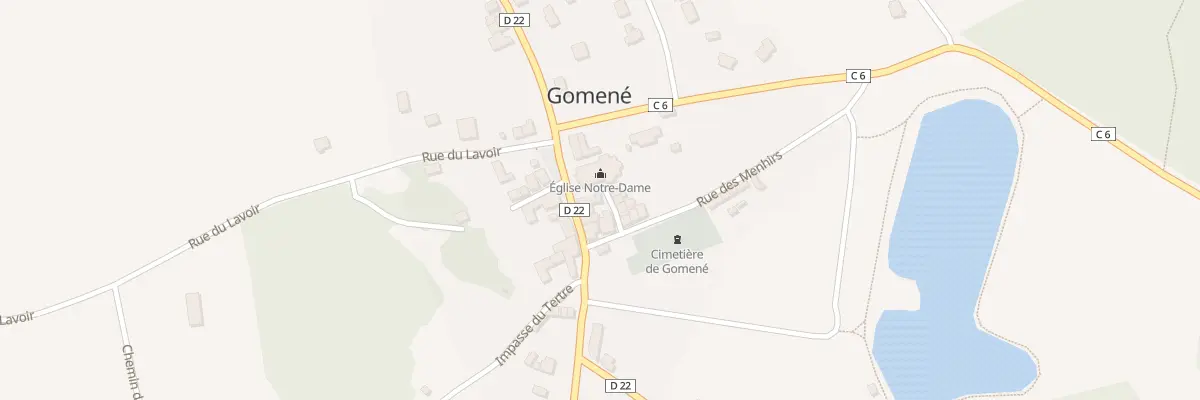 Plan du 1 Imp du Charron à Gomené