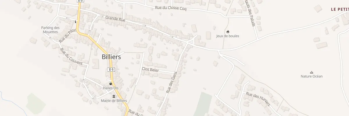 Plan du 4 Rue des Gens à Billiers