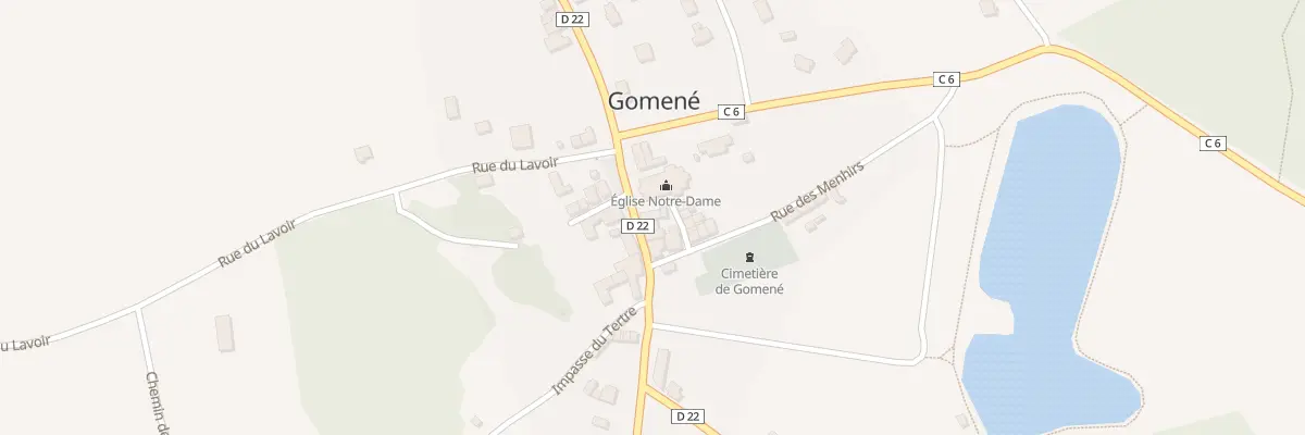 Plan du 1 Rue du Porhoet à Gomené