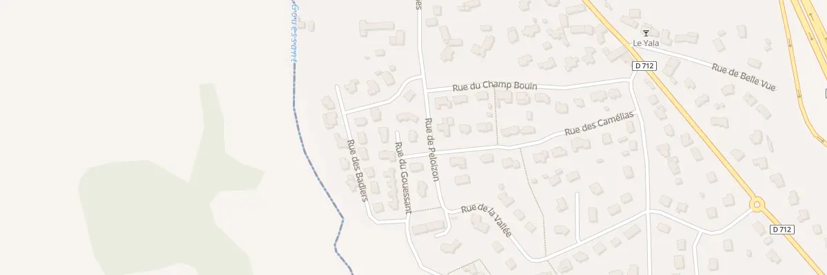 Plan de la Rue de Péloizon à Noyal