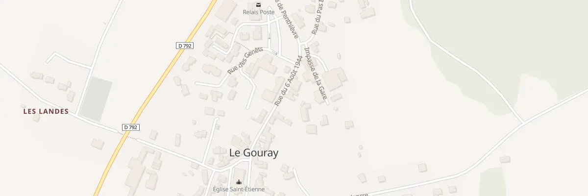 Plan du 9 Rue du 6 Août 1944 au Mené