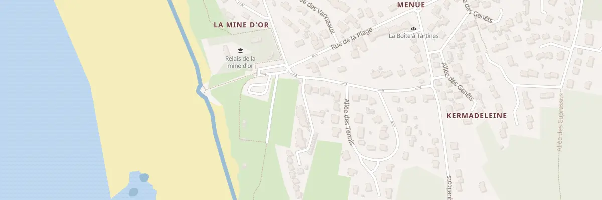 Plan du 43 All des Tennis à Pénestin