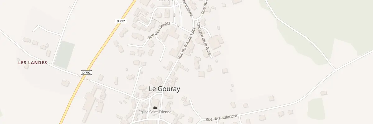 Plan du 5380 Rue du 6 Août 1944 au Mené