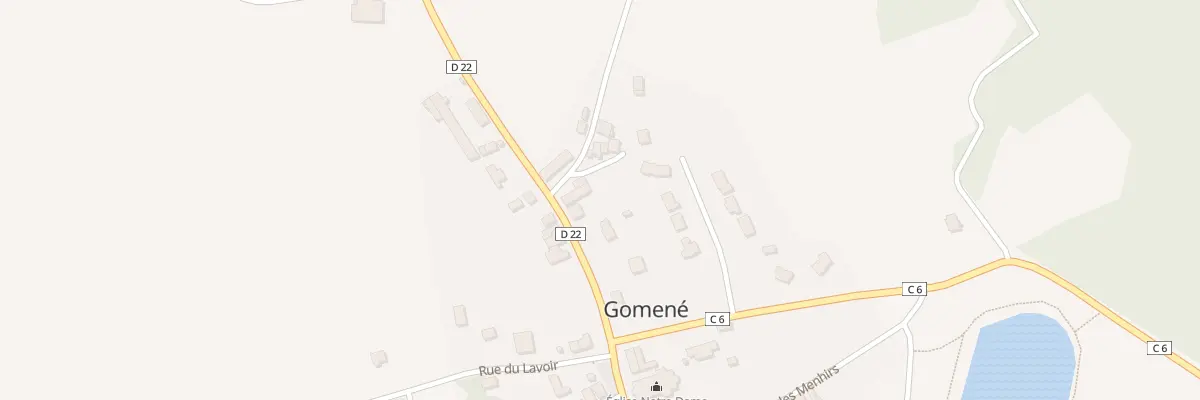 Plan du 6 Rue du Mené à Gomené
