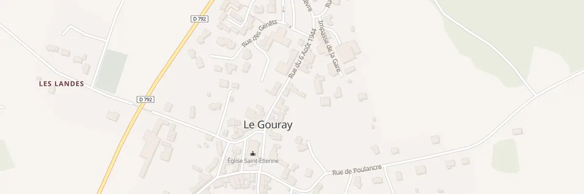 Plan du 13 Rue du 6 Août 1944 au Mené