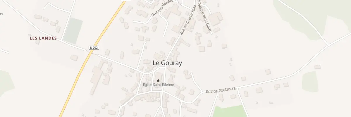 Plan du 17 Rue du 6 Août 1944 au Mené