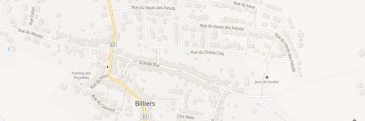 Plan du 47 Grand Rue à Billiers