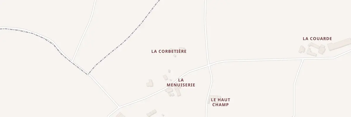 Plan du 1 Les Corbetieres à La Malhoure