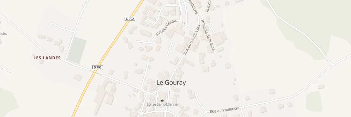Plan du 5350 Rue du 6 Août 1944 au Mené