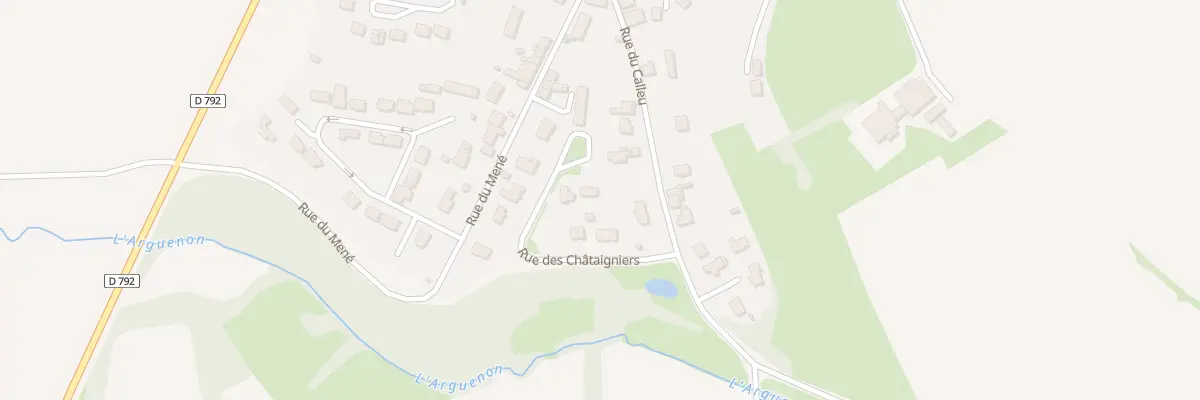 Plan du 10 Rue des Chataigniers Le Gouray au Mené