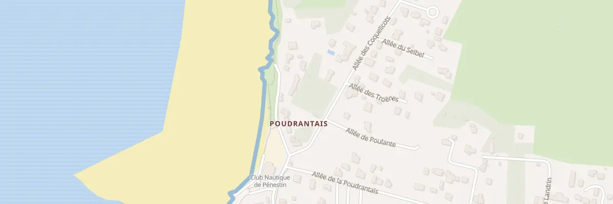 Plan du 3 All de la Gde Cote à Pénestin
