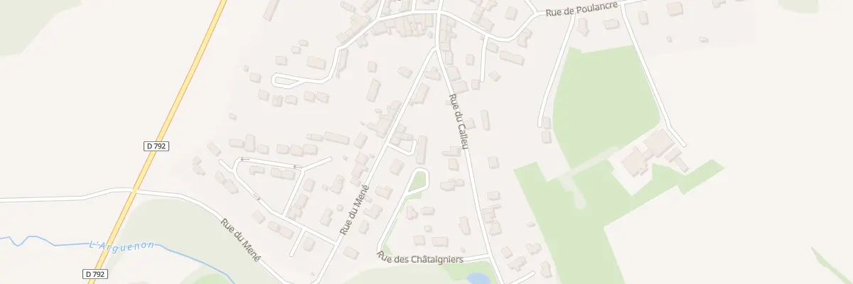 Plan du 311 Rue du Mene Le Gouray au Mené