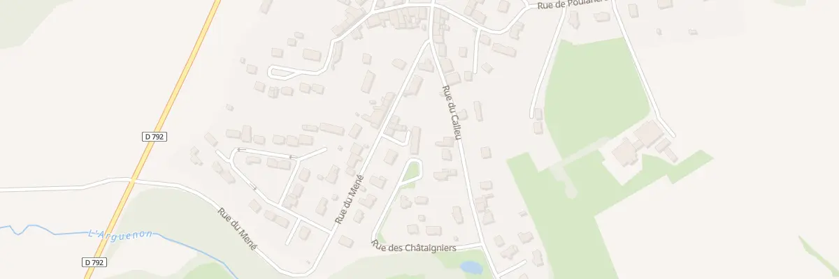 Plan du 313 Rue du Mene Le Gouray au Mené