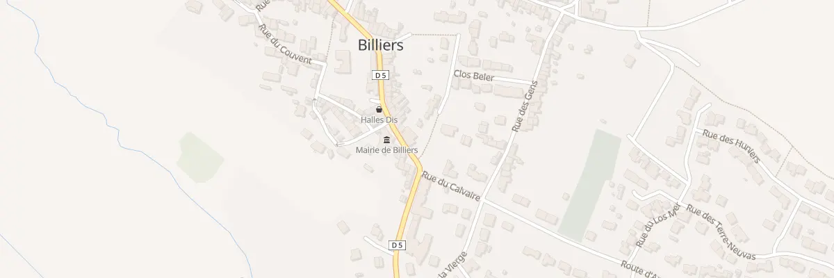 Plan du 55 Rue du Penher à Billiers