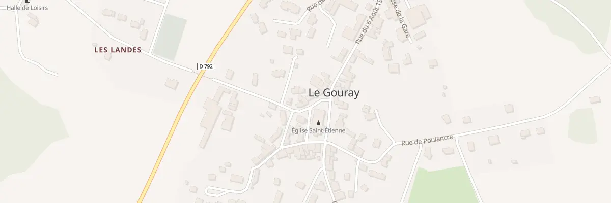 Plan du 6 Rue de Croquelien Le Gouray au Mené
