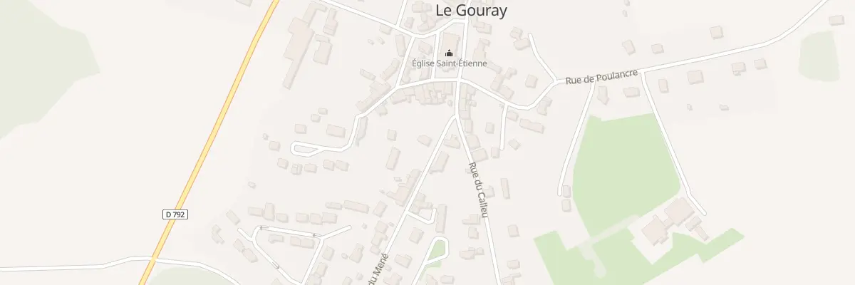 Plan du 2 Rue du Mene Le Gouray au Mené