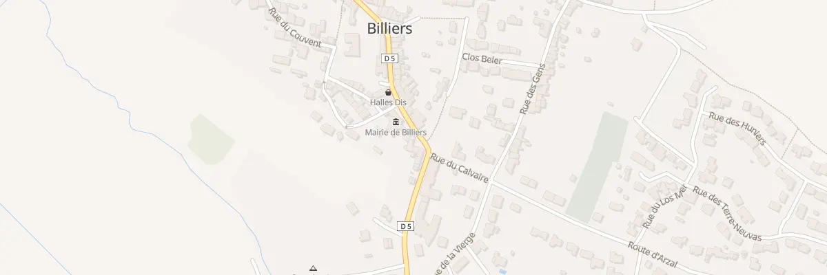 Plan du 30 Rue du Penher à Billiers