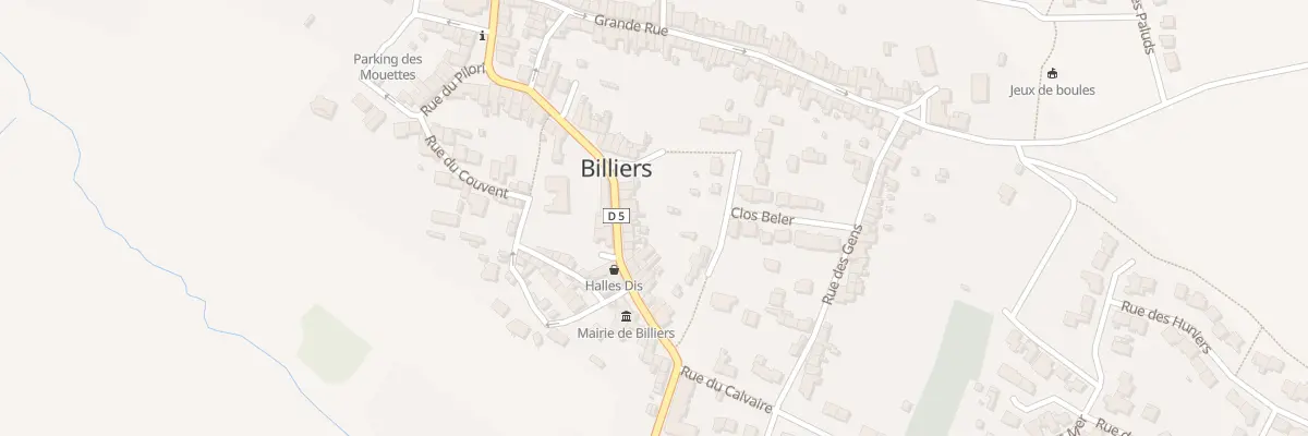 Plan du 35 Rue du Penher à Billiers