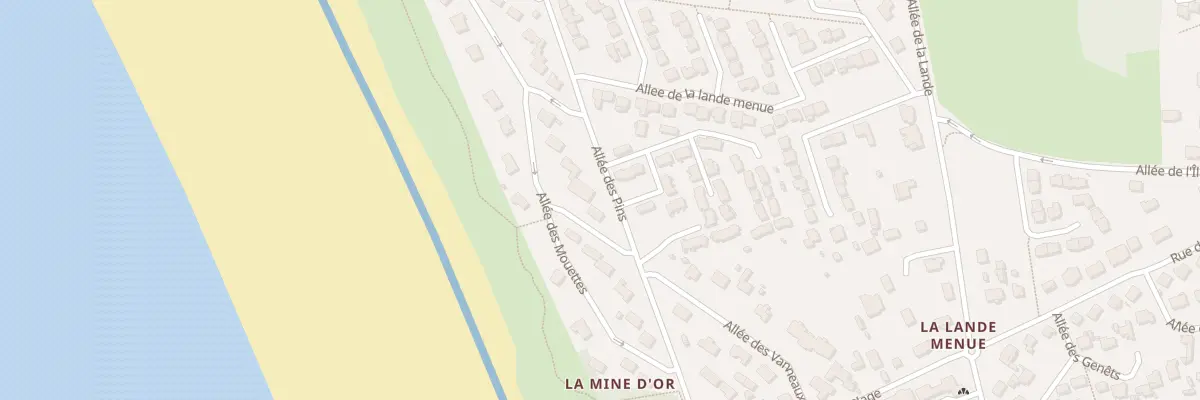 Plan du 10 All des Vanneaux à Pénestin