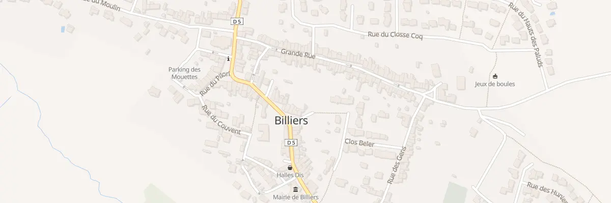 Plan du 21 Rue du Penher à Billiers