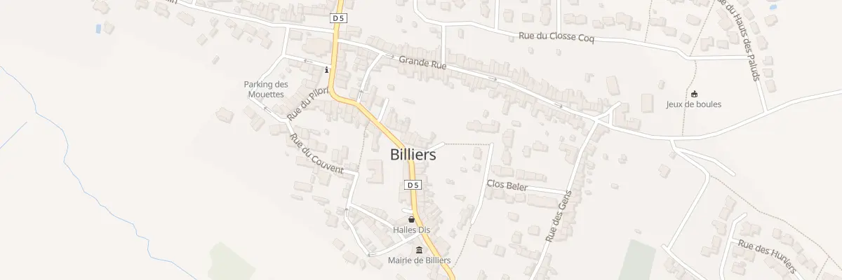 Plan du 19 Rue du Penher à Billiers