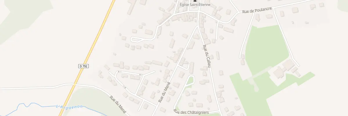 Plan du 312 Rue du Mene Le Gouray au Mené