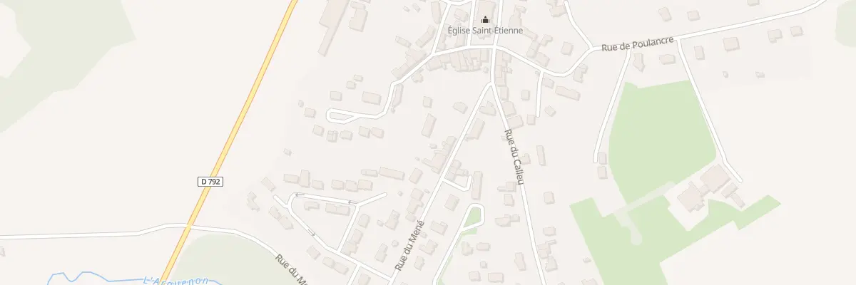 Plan du 6 Rue du Mene Le Gouray au Mené