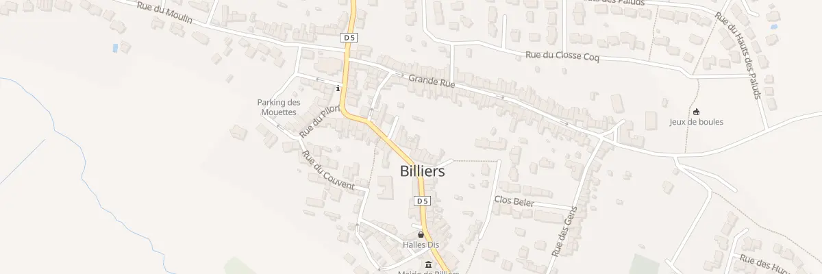 Plan du 11 Rue du Penher à Billiers