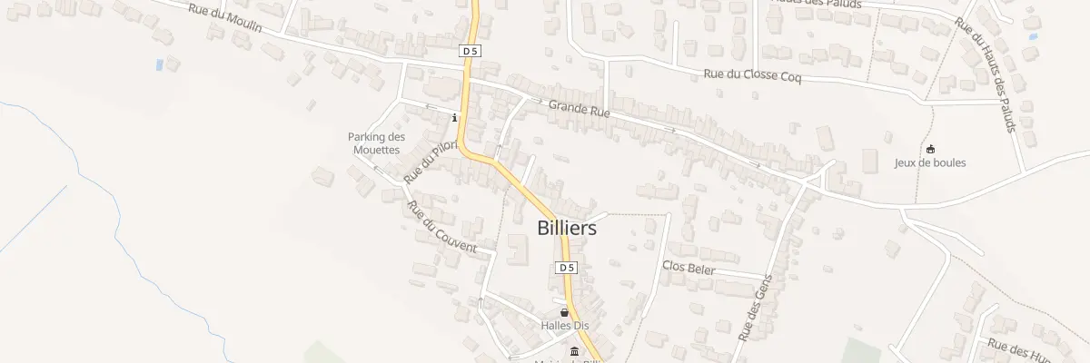 Plan du 9 Rue du Penher à Billiers