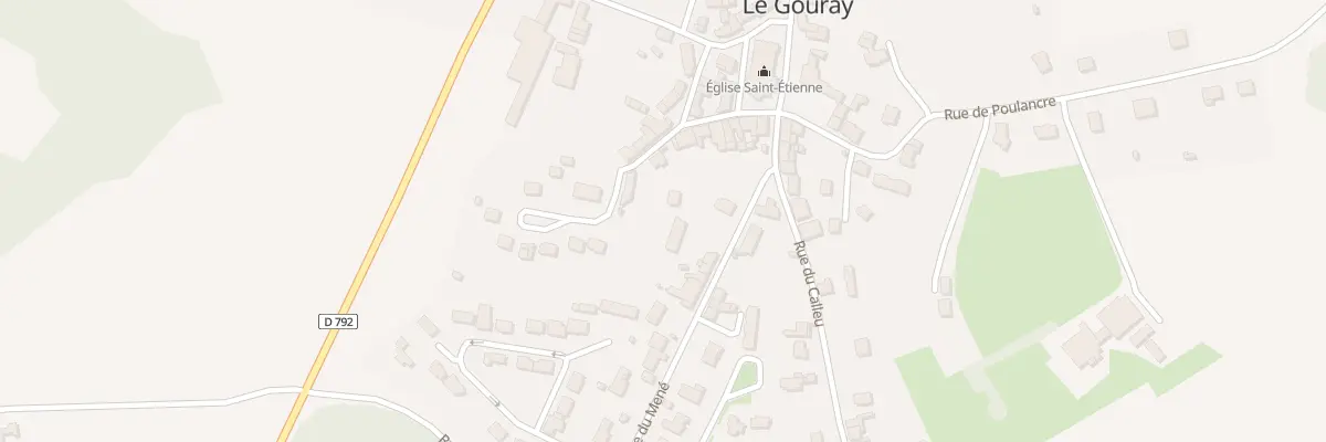 Plan du 4 Rue du Mene Le Gouray au Mené