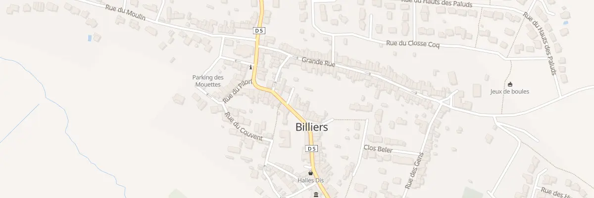 Plan du 7 Rue du Penher à Billiers