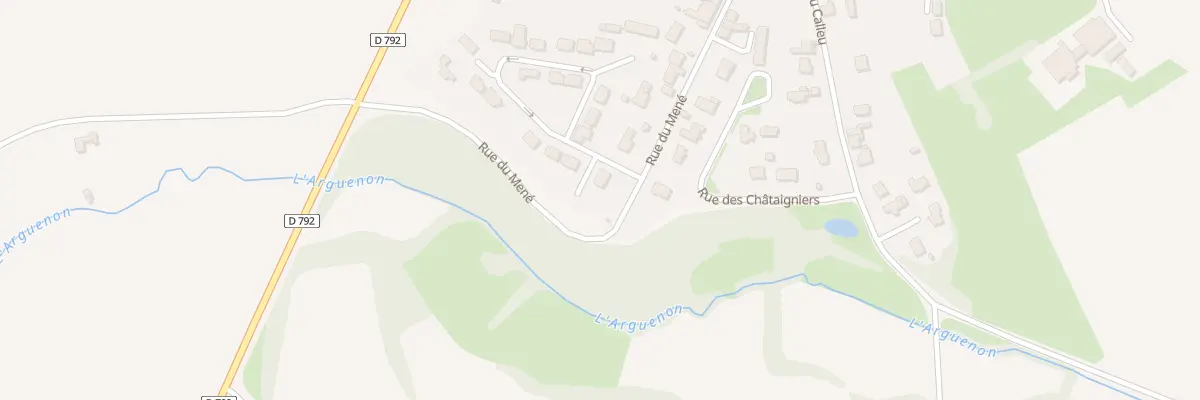 Plan du 1 Rue du Hameau du Mené au Mené