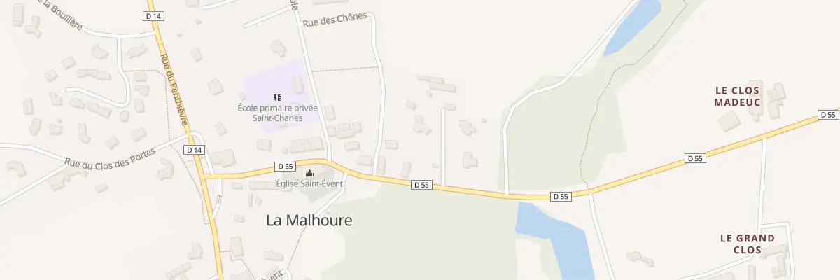Plan du 3 All de la Merienne à La Malhoure