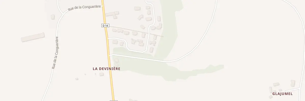 Plan du 6 Rue des Jardins de la Roche à La Malhoure