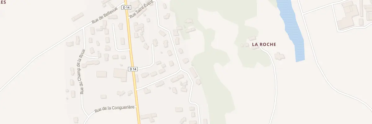 Plan du 14 Rue du Bois de la Roche à La Malhoure