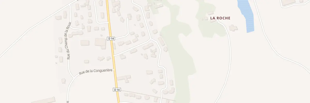 Plan du 33 Rue des Jardins de la Roche à La Malhoure